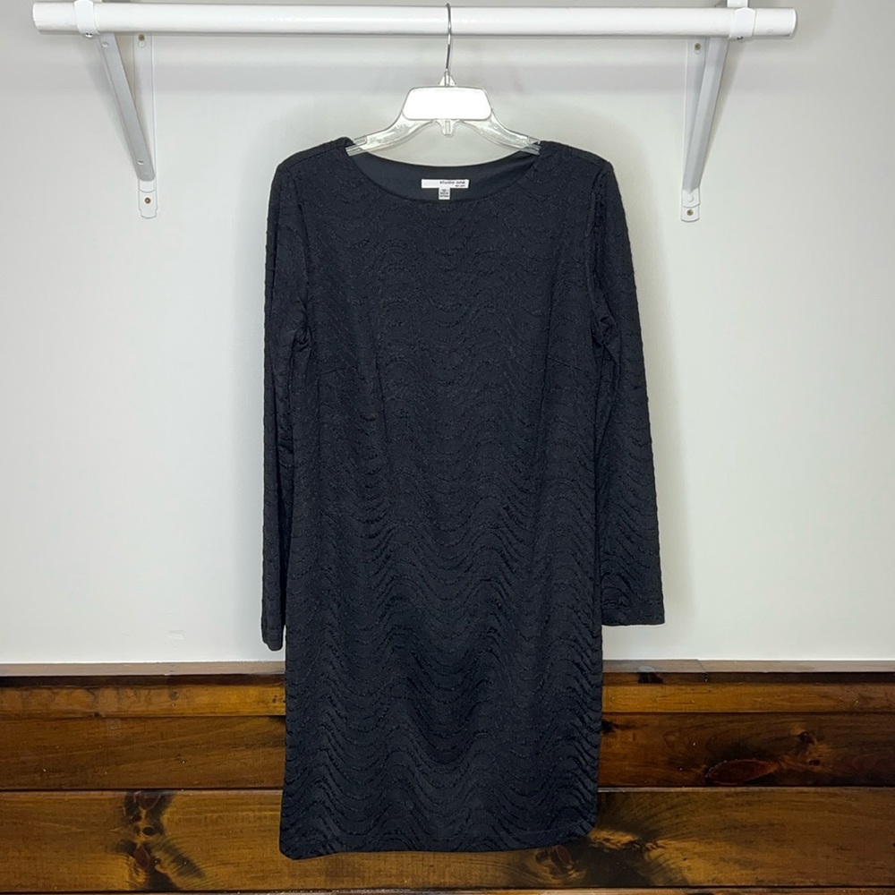 Studio One‎ New York Black Long Sleeve Dress- 12